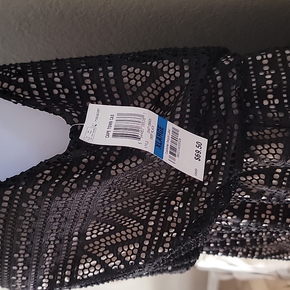 Style and Co. Black sleeveless Maxi overlay dress fully lined XL NWT - Picture 11 of 11